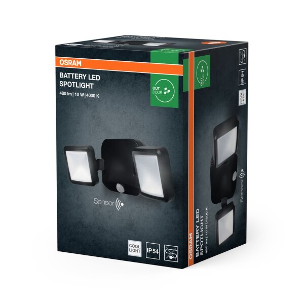 LED Wandleuchte Sensor Batterie 4000 K IP54 OSRAM