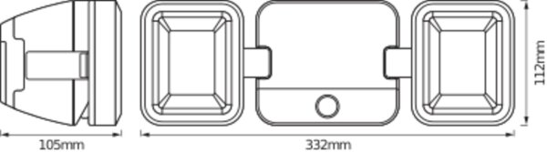 LED Wandlampe Sensor Batterie 4000 K IP54 33 cm OSRAM
