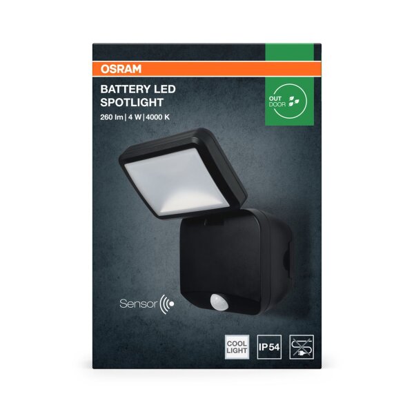 LED Wandleuchte Sensor 4000 K H:21,5 cm IP54 OSRAM