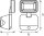 LED Wandleuchte Sensor 4000 K H:21,5 cm IP54 OSRAM
