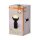 Tischleuchte Schwarz Weiß Glas H:36,5 cm E14 OSRAM
