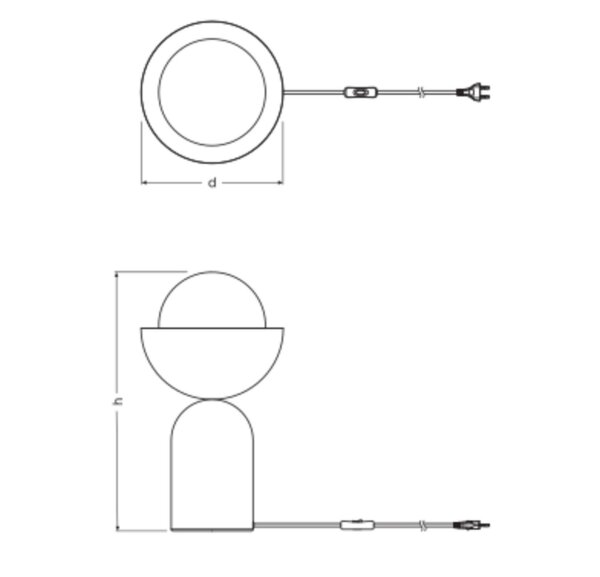 Tischleuchte Glas Metall E14 H:36,5 cm Grün Gelb OSRAM