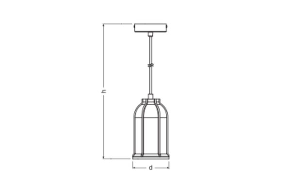 Runde Hängelampe Beton Grau E27 L:11,5 cm Modern OSRAM