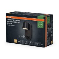 LED Wandlampe Sensor dimmbar Metall 3000 K IP54 OSRAM