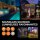 LED Solar Wandlampe Sensor Schwarz Alu 3000K IP44 OSRAM