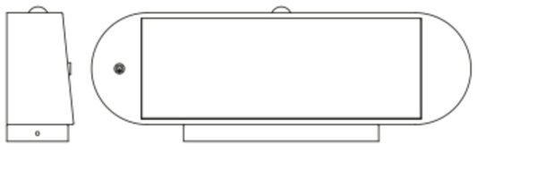 LED Solar Wandleuchte Sensor Alu 3000K IP44 OSRAM
