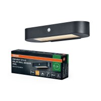 LED Solar Wandleuchte Sensor Alu 3000K IP44 OSRAM