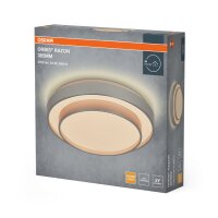 LED Deckenleuchte Silber Metall 3000K Ø38,5cm OSRAM