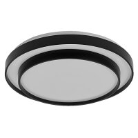 LED Deckenlampe Schwarz Metall 3000 K &Oslash;48,5 cm OSRAM