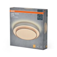 LED Deckenleuchte Silber Metall 3000K Ø48,5cm OSRAM