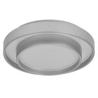 LED Deckenlampe Silber Metall 3000 K Ø29,5cm OSRAM