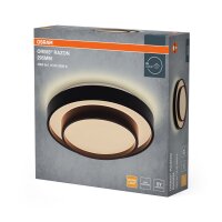 LED Deckenleuchte Metall Schwarz 3000K Ø29,5cm OSRAM