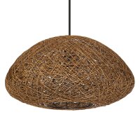 Pendelleuchte Braun Papier E27 &Oslash;39,5 cm blendarm...