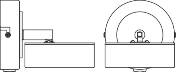 LED Wandstrahler schwenkbar Schwarz Holz 3000 K OSRAM