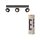 LED Deckenstrahler Schwarz Holz 3000 K L:49,8 cm OSRAM