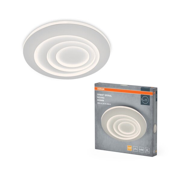LED Deckenlampe Weiß Metall 3000K L:50,6cm rund OSRAM