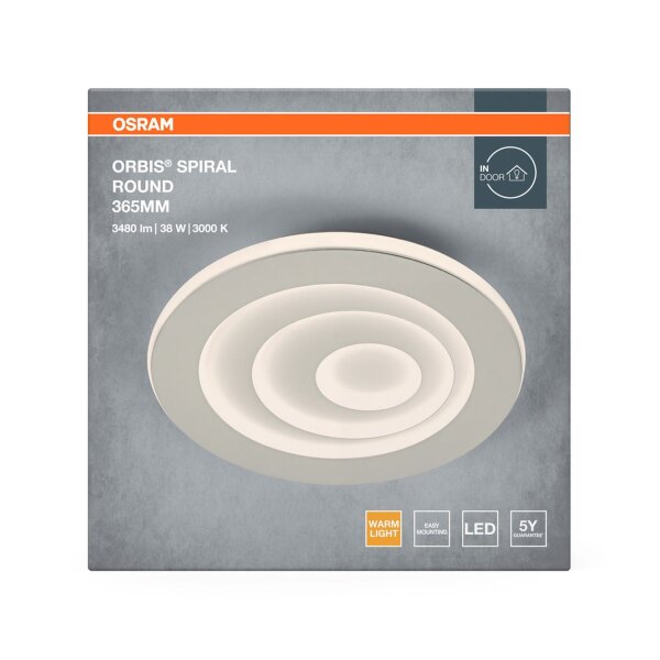 LED Deckenlampe dimmbar CCT Weiß 3000K Ø36,5cm OSRAM