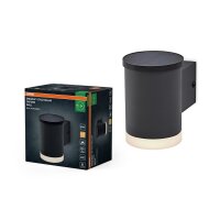 LED Solar Wandlampe Edelstahl Sensor 3000 K IP44 OSRAM
