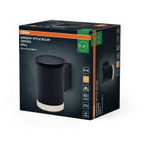 LED Solar Wandlampe Edelstahl Sensor 3000 K IP44 OSRAM