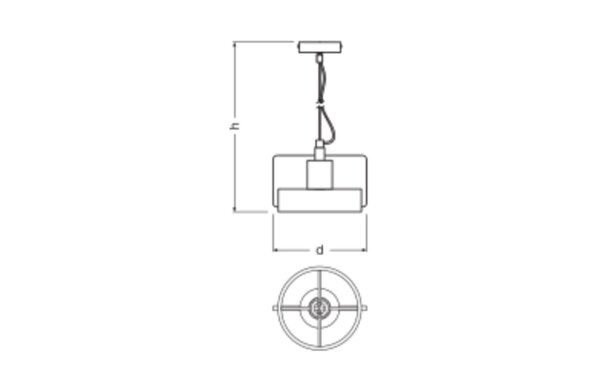 Wandleuchte Dunkelgrau Beton E27 L:22,5 cm OSRAM