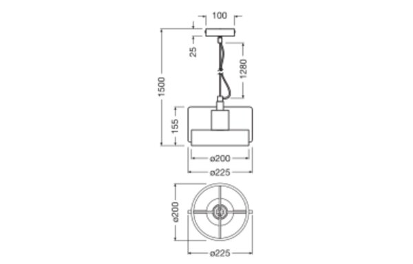 Wandleuchte Dunkelgrau Beton E27 L:22,5 cm OSRAM