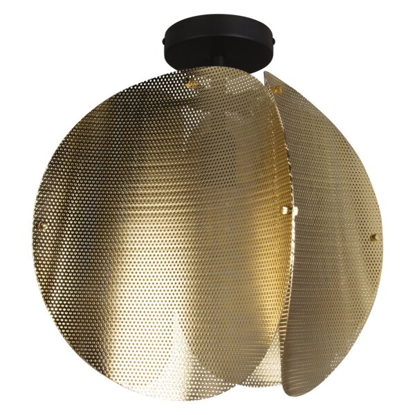 Deckenleuchte Gold Schwarz Stahl E27 38 cm Modern OSRAM