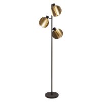 Stehlampe Gold Schwarz Stahl E27 H:180 cm modern OSRAM
