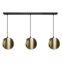 Pendelleuchte Schwarz Stahl Gold E27 &Oslash;120 cm OSRAM
