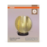 Tischlampe Gold Schwarz Stahl E27 25,5 cm modern OSRAM