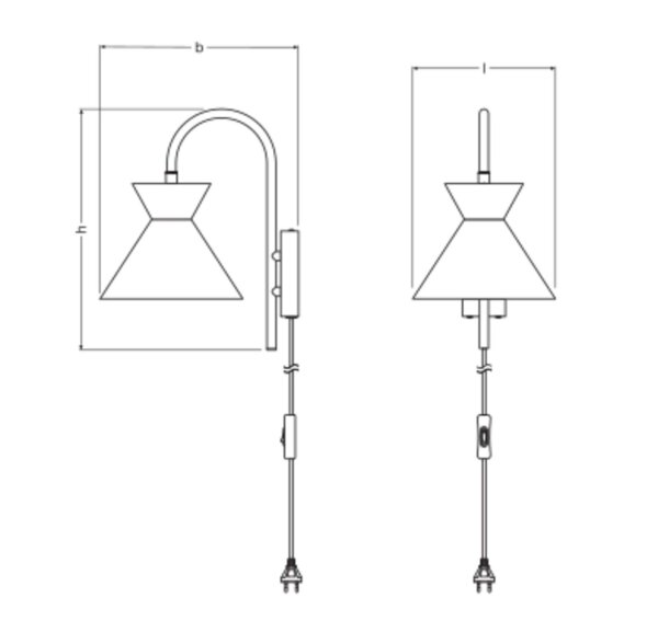 Wandleuchte verstellbar Schwarz Metall E27 OSRAM