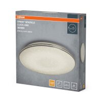 LED Deckenlampe dimmbar 3000K Wei&szlig; Alu Metall &Oslash;40cm