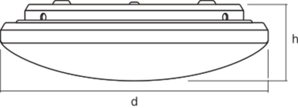 LED Deckenleuchte CCT Weiß Alu 2700-6500K Ø40cm OSRAM