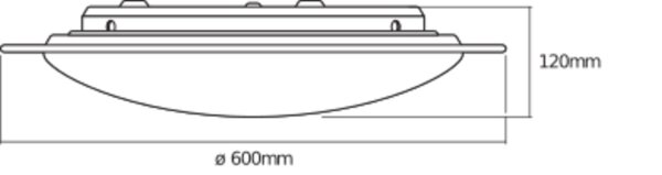 LED Deckenleuchte CCT Weiß Alu 2800-6000K Ø56cm OSRAM