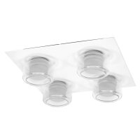 LED Deckenlampe CCT Weiß Metall Glas IP44 L:35cm OSRAM