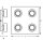 LED Deckenlampe CCT Weiß Metall Glas IP44 L:35cm OSRAM