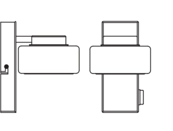 LED Wandleuchte Click-CCT Metall Weiß Glas IP44 OSRAM