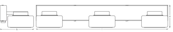 LED Wandlampe Click-CCT Metall Glas Chrom IP44 OSRAM
