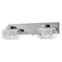 LED Wandleuchte Click-CCT Metall Chrom Glas IP44 OSRAM