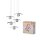 Pendelleuchte Glas Filz Beige G9 Ø50 cm OSRAM