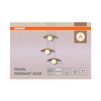 Hängelampe Filz Glas Beige G9 Ø34,5 cm modern...