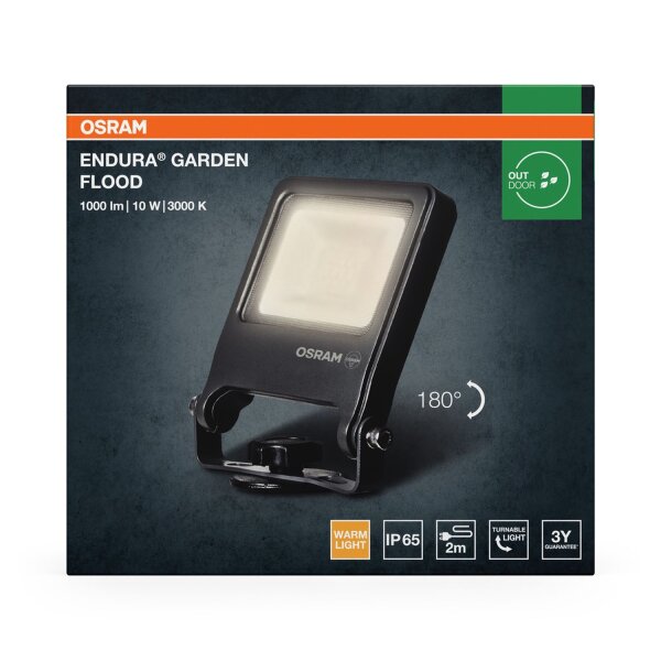 LED Außenstrahler flexibel Glas 3000K IP65 29cm Spieß