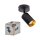 Deckenstrahler Metall Schwarz Gold flexibel GU10 OSRAM