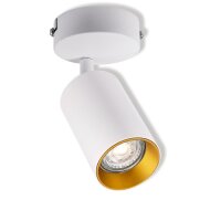 Deckenstrahler Metall flexibel Weiß Gold GU10 OSRAM