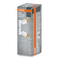 Deckenstrahler Weiß Gold verstellbar 21 cm GU10 OSRAM