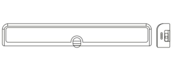 LED Akku Deckenlampe Sensor flexibel Metall 3000K OSRAM