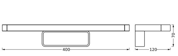 LED Spiegelleuchte Chrom Alu 3000-4000K IP44 OSRAM