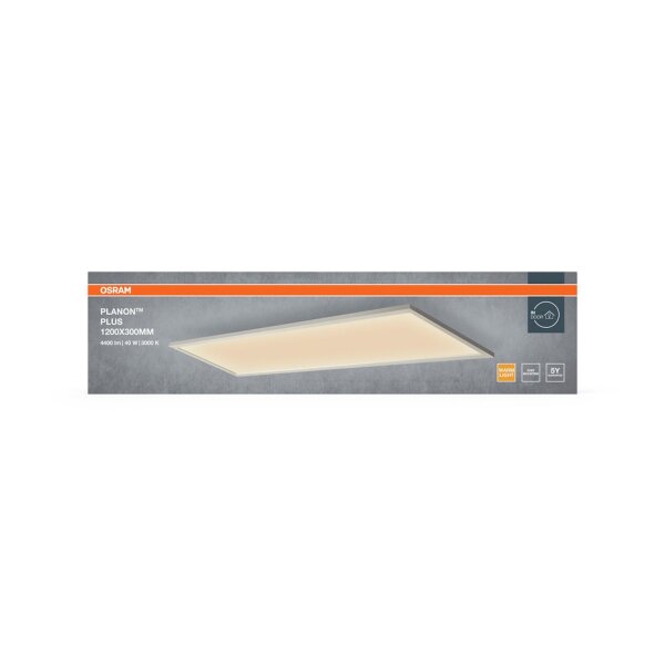 LED Deckenlampe Weiß Alu Metall 3000K L:119,5cm OSRAM