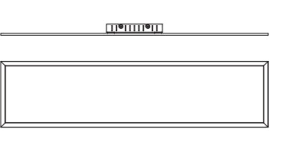 LED Deckenlampe Weiß Alu Metall 3000K L:119,5cm OSRAM