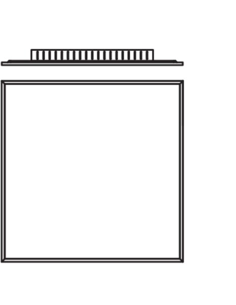 LED Deckenleuchte Weiß Alu 3000 K L:59,5cm OSRAM