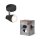 LED Deckenspot schwenkbar Schwarz Metall GU10 OSRAM